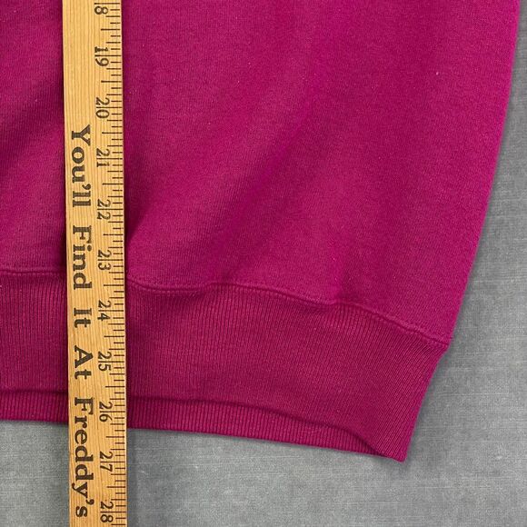 VTG 90s Boston Sweatshirt Womens XL Pink Lee Heavyweight Cotton Crewneck USA - Picture 7 of 8